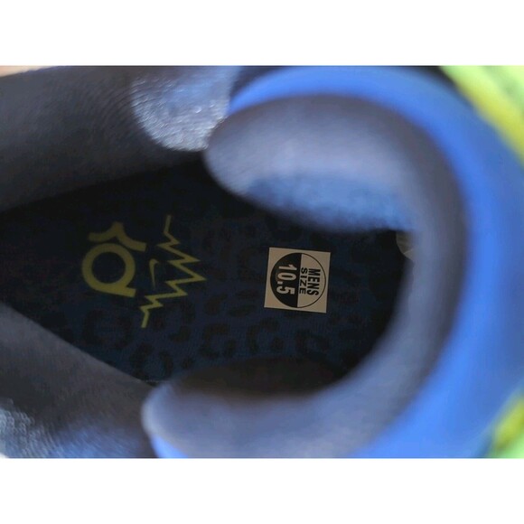 Nike KD18 "Smart City" basketball shoes Hyper Royal/Neon Yellow/Sail Size 10.5 - Picture 11 of 16